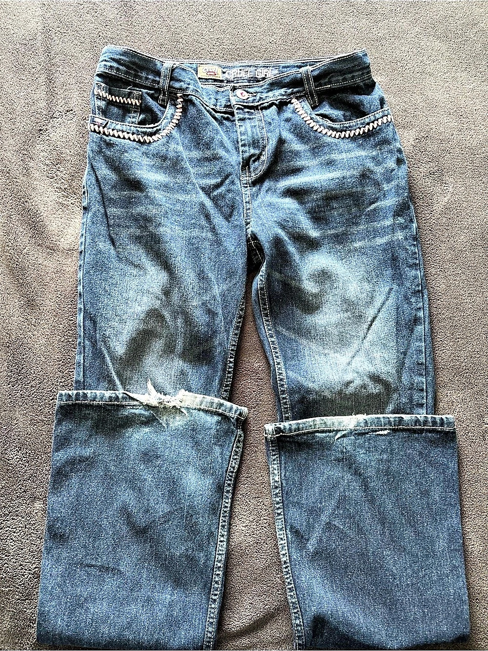 Cruel Girl Bootcut Jeans Girls Size 16R Blue